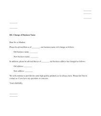 A a valid reason for name change. Business Name Change Letter Sample Template