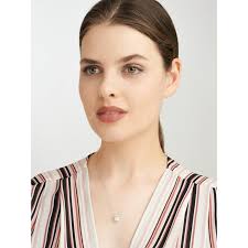 Forever Facets Platinum Over Sterling Silver Simulated Opal Paw Print Necklace, Women's, Size: One Size