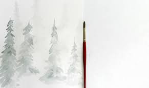 So i'm going to have you follow along with me and paint those three styles of pine trees. Watercolor Pine Trees Tutorial How To Paint A Wintery Forestscape Craftsy
