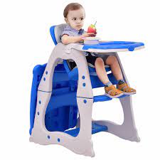 Giantex 3 In 1 Baby High Chair Convertible Play Table Seat Booster Toddler Feeding Tray Adjustable Baby Feed Chair Bb4640 Baby Table Chair Toddler Chair Aliexpress