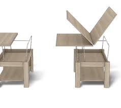 Esta mesa de centro tiene la característica de poder abrirse y elevarse la tapa para convertirse en mesa de comedor, la mesa esta especialmente recomendada para realizada en melamima prensada. Mesa Centro Convertible A Mesa De Comedor Zas1008522005 Zasmobel