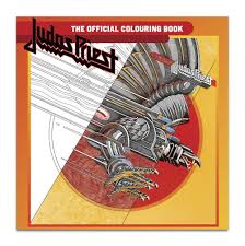 Face of a rocker with tongue out. Judas Priest The Official Judas Priest Colouring Book Nuclear Blast