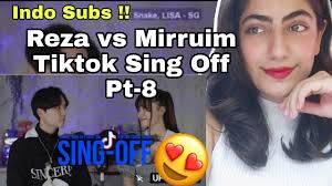 (INDO SUBS) PERFORMER REACTS TO Reza Darmawangsa SING-OFF TIKTOK SONGS PART  8 vs Mirriam Eka