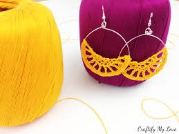 For the hippies, the flower children, and those who. Crocheted Boho Hoop Earrings Craftify My Love