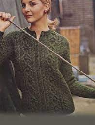The origin of the free aran knitting patterns to download… the sweater takes its name from the set of islands where it wool and the gang knitting kits uk gallery welcome to our gallery of designs for your next project from wool … Lots Of Free Aran Patterns Ladies Vintage Aran Jacket With Button Detail Knitting Women Cardigan Ladies Knitting Patterns Knitting Patterns Free Cardigans