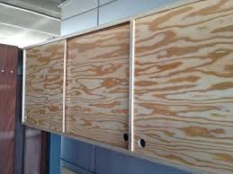 plywood cabinet with sliding door how