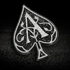 Black Ace Of Spades Card 6 80ct Vs White Black Diamond Ace Of Spade Custom Charm Ace Of Spades Tattoo Ace Tattoo Spade Tattoo