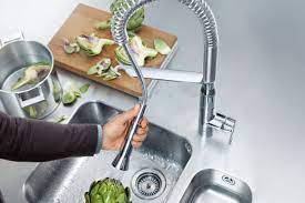 To resolve this problem, after use i give it a little shake over the sink which eliminates the dribbles much like another common plumbing component i own. The Kitchen Faucet Pull Down Pull Out Or Side Spray Qualitybath Com Discover