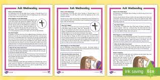 10 trivia questions, rated average. Ks2 Ash Wednesday Fact File Pack