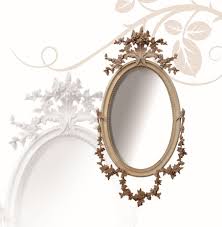 Miroir ovale ornementé dans libellés : Miroir Ovale En Bois De Tilleul Finement Sculptees A La Main Avec Des Fleurs Idfdesign