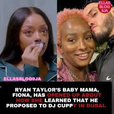 Ryan Taylor's baby mama, Fiona, has finally spoken about how she found out  he proposed to DJ Cuppy publicly in Dubai. According to Fiona, she DMd DJ  Cuppy after seeing everything online.