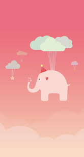 Check spelling or type a new query. Cute Peach Illustration Elephant Wallpaper Sc Iphone8plus