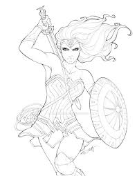 Wonder Woman Gal Gadot By Sorah Suhng Deviantart Com On Deviantart Coloring Pages Superhero Coloring Wonder Woman