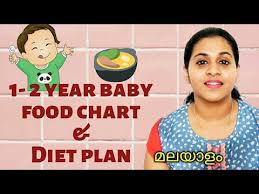 1 2 year baby food chart and diet plan