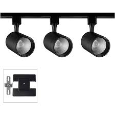 Pro Track 3 Light Black Anti Glare 15w Led Floating Canopy Track Kit Target
