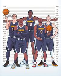 The denver nuggets are an american professional basketball team based in denver.the nuggets compete in the national basketball association (nba) as a member of the league's western conference northwest division.the team was founded as the denver larks in 1967 as a charter franchise of the american basketball association (aba), but changed their name to rockets before the first season. Denver Nuggets Have The Tallest Starting Lineup In Nba History Fadeaway World