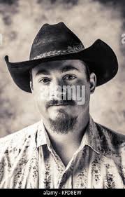 USA, Oregon, Enterprise, portrait the son of Cowboy Todd Nash at the Snyder  Ranch located between Enterprise and Joseph in Northeast Oregon Stock Photo 
