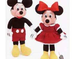 Whether you're looking for knitting patterns for hats, scarves, or jumpers or just for a little inspiration, hobbycraft have a knitting pattern for you. Knitting Pattern For Mickey Mouse Toy Etsy Uk Mickey Mouse Toys Minnie Mouse Doll Animal Knitting Patterns