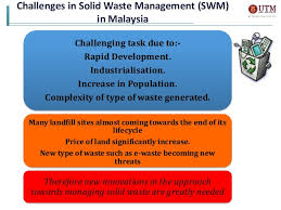 K ey w or d s: Present And Future Innovations In Solid Waste Management In Malaysia