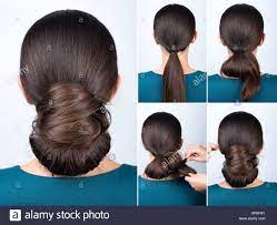 Chignon A L Indienne Technique Coiffure Coiffures Simples Couleurs De Cheveux A La Mode