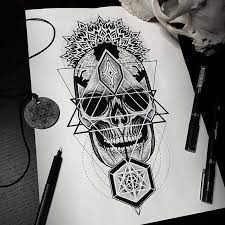 Dessin a imprimer tete de mort élégant photos coloriage. Tatouage Tete De Mort 40 Idees Memento Mori Tatouage En Styles Varies