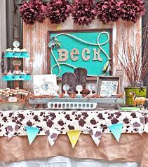 Western Cowboy Baby Shower Party Ideas Photo 1 Of 25 Cowboy Baby Shower Boy Baby Shower Themes Baby Cowboy