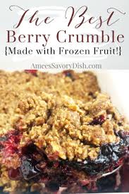 Easy Berry Crumble Recipe Crumble Recipe Berry Crumble Fruit Crumble Recipe