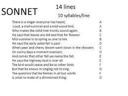 Intermediate Grade 12 Use This Diagram To Help Students Understand The Rhyme Scheme Of The Oven Bird Rhyme Scheme Intermediate Grades Sonnets