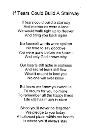 If Tears Could Build A Stairway Bmp 999 1 463 Pixels Sympathy Quotes Heaven Quotes Quotes To Live By