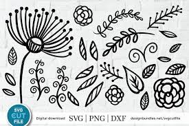 You may also like oak leaf and acorn flourish or oak leaf and acorn clipart! Floral Svg Flourish Svg Dandelion Svg Flower Svg Bundle 289619 Cut Files Design Bundles