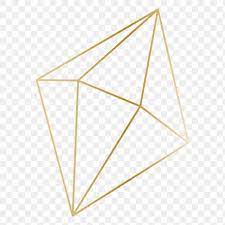 Minimal Gold Prism Shape Transparent Png Free Image By Rawpixel Com Katie Geometric Diamond Diamond Shapes Shapes