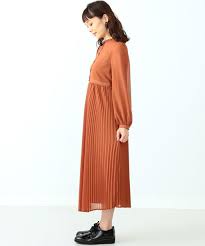 Carolina Glaser Glaser Carolina アコーディオンプリーツ ロングワンピース ワンピース ワンピース Carolina Glaser カロリナ グレイサー のファッション