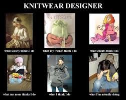 Funny Knitting Poster For Knitwear Designers What Society Thinks I Do Knitting Humor Yarn Humor Knitting Quotes