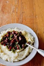Detailed translations for mashed potatoes from english to spanish. Garlic Mashed Potatoes With Spanish Chorizo And Poblanos Hola Jalapeno