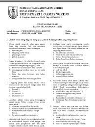 Try the suggestions below or type a new query above. Soal Ujian Agama Kristen Kelas 9