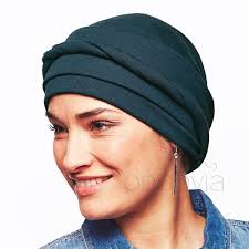 Chemo Kopftuch Estelle in Schieferblau