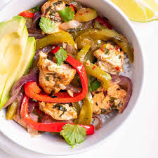 Healthy Baked Chicken Fajitas