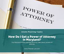 It is not intended to cover all or any legal requirements of one's jurisdiction or legal issues. How Do I Get A Power Of Attorney In Maryland