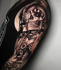 It's not a full sleeve because it stops just below the elbow but it's positioned in. 125 Best Sleeve Tattoos For Men Cool Ideas Designs 2021 Guide Best Sleeve Tattoos Skull Sleeve Skull Sleeve Tattoos