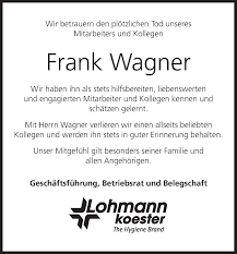 The site owner hides the web page description. Frank Wagner Traueranzeige Trauer Infranken De