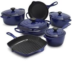With this color, the brand now offers cookware in a complete rainbow of hues. Le Creuset Signature Indigo 10 Piece Set Le Creuset Cookware Le Creuset Creuset