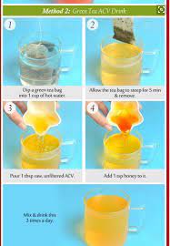 Green Tea Apple Cider Vinager Apple Cider Vinegar Detox Drink Green Tea Drinks Apple Cider Vinegar Recipes