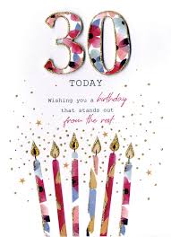 #2 happy 30th birthday, to a friend who is always close to my heart. 30 Today Female 30th Birthday Greeting Card Second Nature Just To Say Cards 5034527298010 Ebay