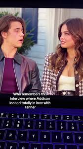Your body language speaks to me😭 #addisonrae #tanner #hesallthat  #interview #inlove