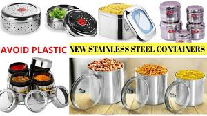 The finish is the same as the stainless steel appliances in kitchens. Stainless Steel Container Sets For Kitchen Amazon Shopping Haul New Stainless Steel Container Sets Youtube