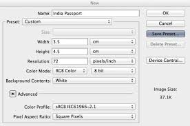 Do not digitally change the photo; Photoshop How Do I Create A Passport Size Photo Document Preset Adobe Photoshop Family