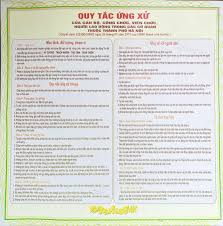 QUY TẮC ỨNG XỬ