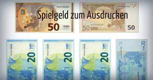 Geldschein mit 2 verschiedenen, übereinander gedruckten seriennummern: Spielgeld Zum Ausdrucken Download Freeware De