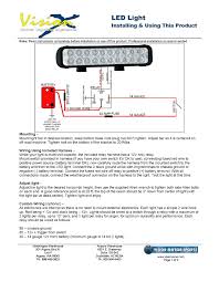 How can one wire a home light switch? Generic Led Light Installation Instructions Vision X Usa