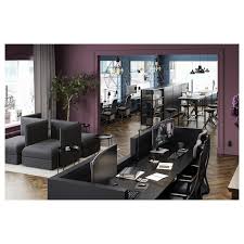 Ikea bekant schreibtisch in weiß; Bekant Schreibtisch Sitz Steh Schwarz Gebeiztes Eschenfurnier Schwarz Ikea Deutschland